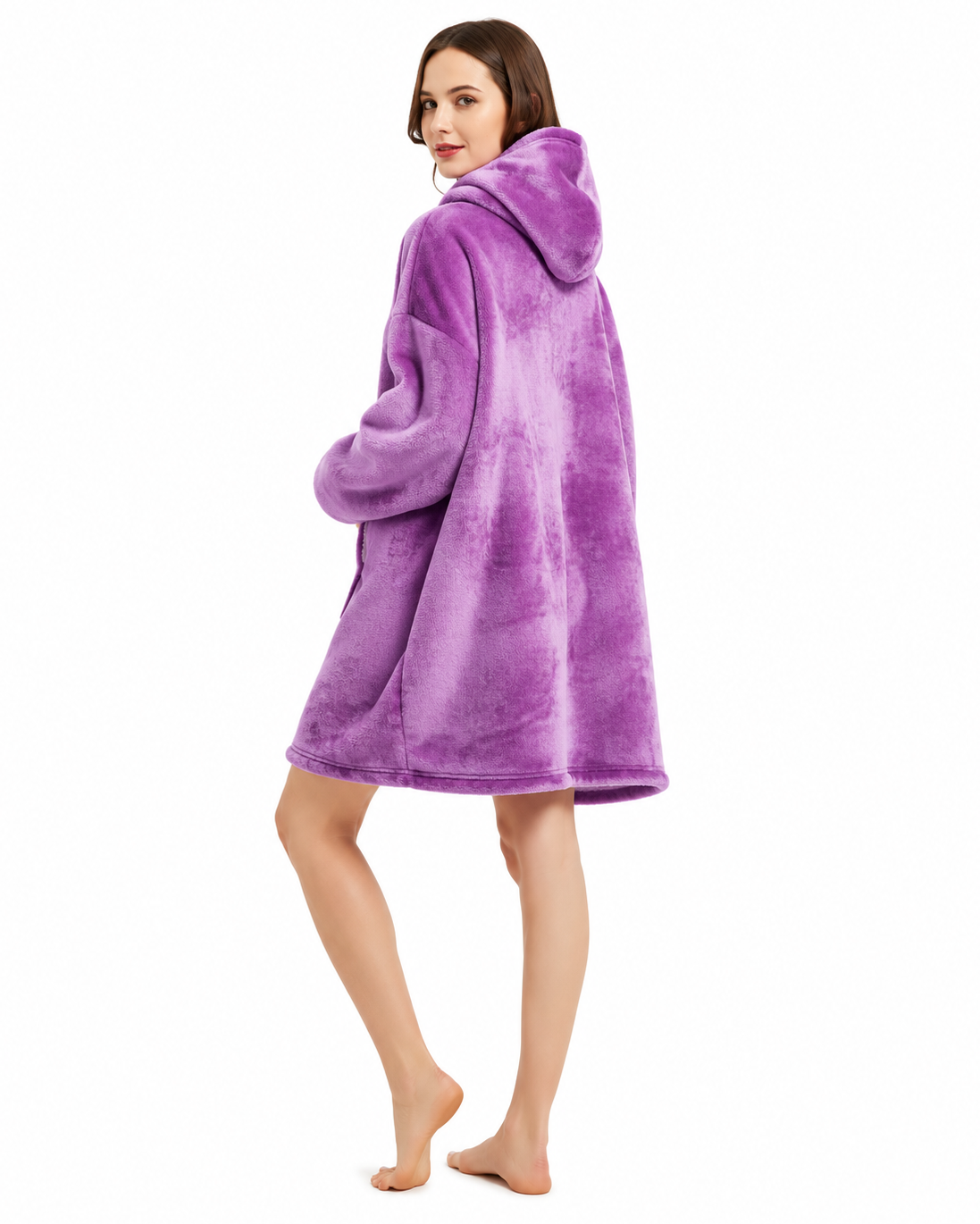 Oversized Sherpa Blanket Hoodie – Ultra Soft Winter Wearable Blanket