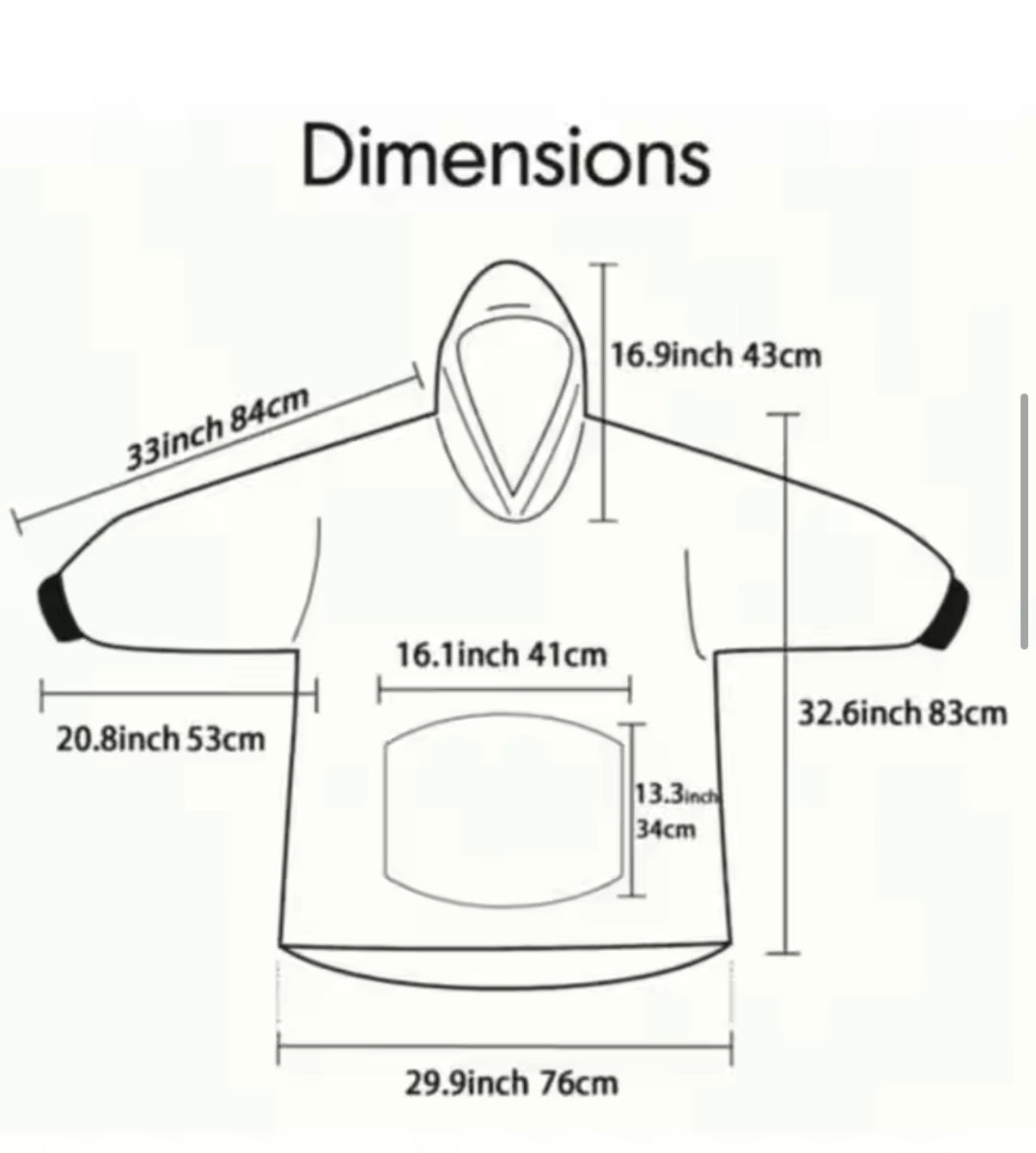 Oversized Sherpa Blanket Hoodie – Ultra Soft Winter Wearable Blanket